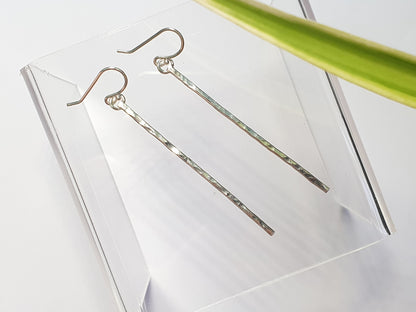 Hammered Bar Earrings