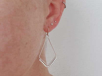 Dotted Diamond Earrings