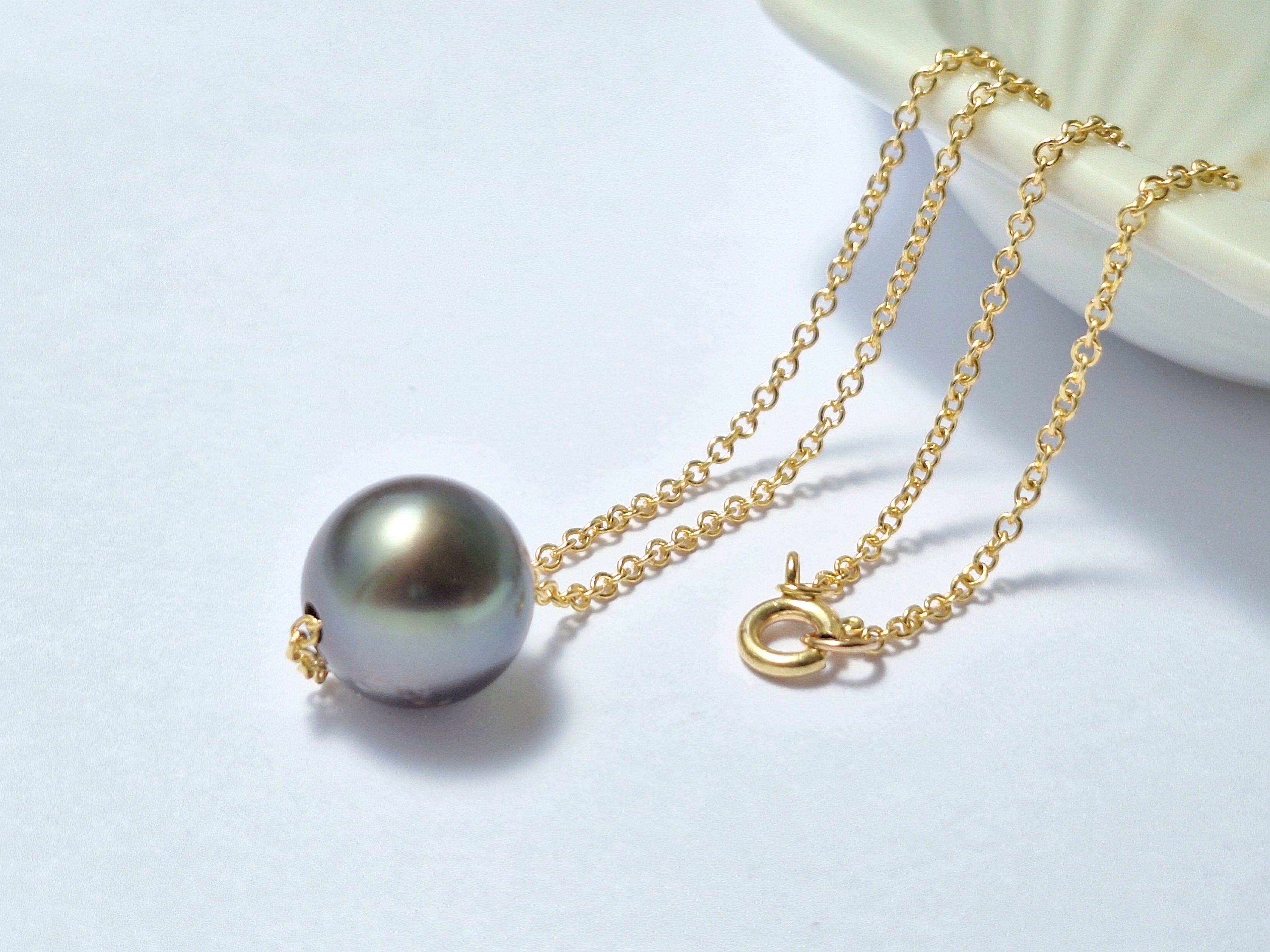 Tahitian single pearl hotsell 14kt gold fill necklace one is TPN1 is 12mm. TPN2 is 12mm