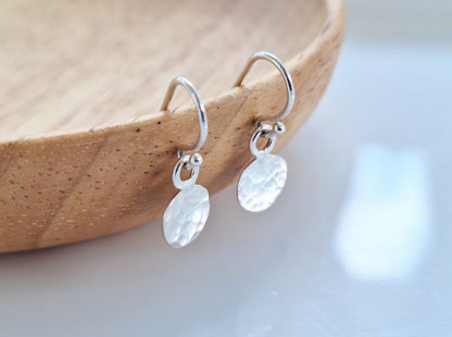 Hammered Droplet Earrings