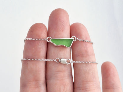 Cloud Sea Glass Necklace