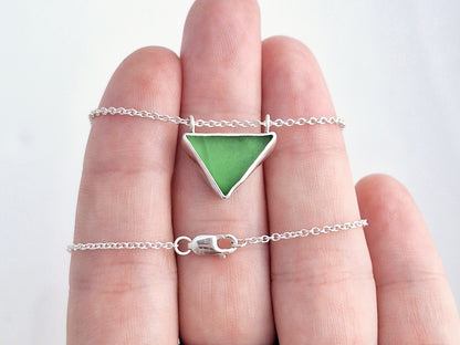 Triangle Sea Glass Necklace