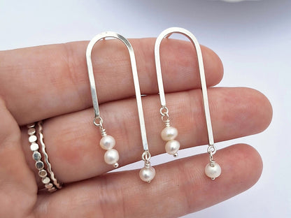 Pearl Rainbow Earrings