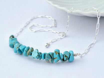 Blue Bar Necklace