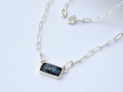 Baguette Kyanite Bar Necklace