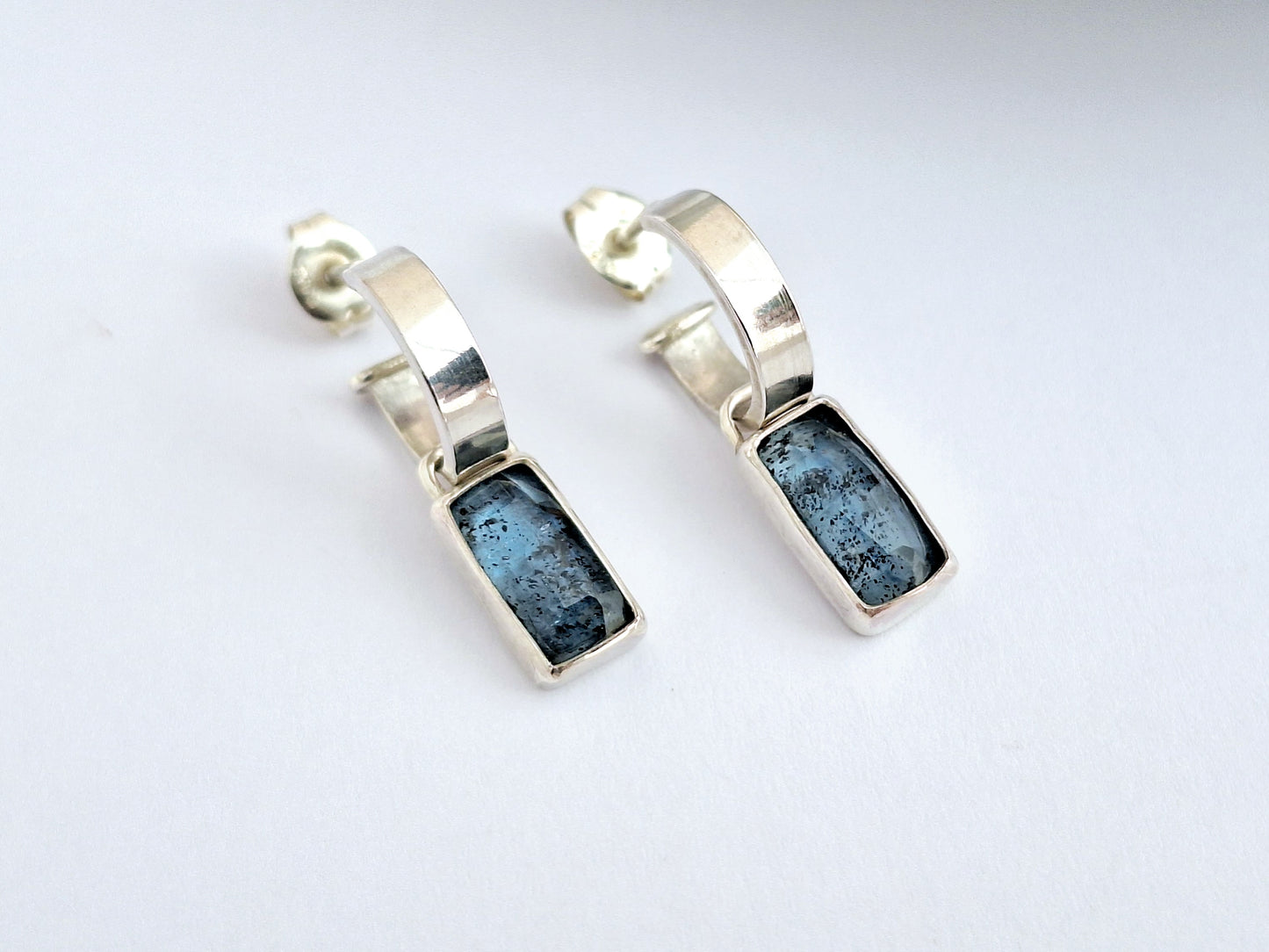 Baguette Kyanite Bar Hoops