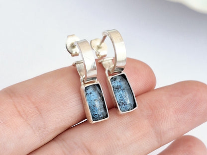 Baguette Kyanite Bar Hoops