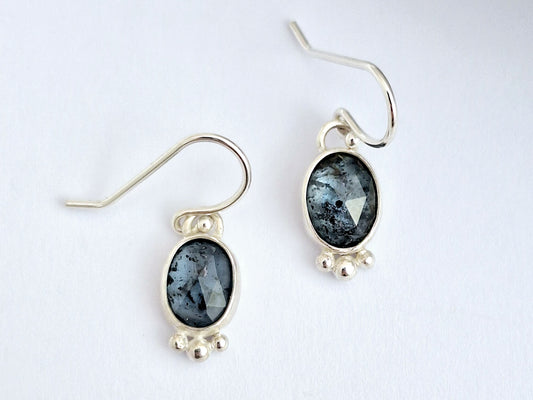 Oval Kyanite Earrings